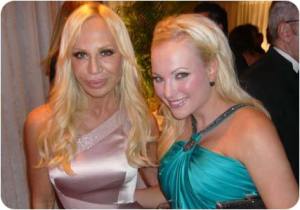 Uber rich socialite Meghan McCain mingles with those who really understand her, Donatella Versace 